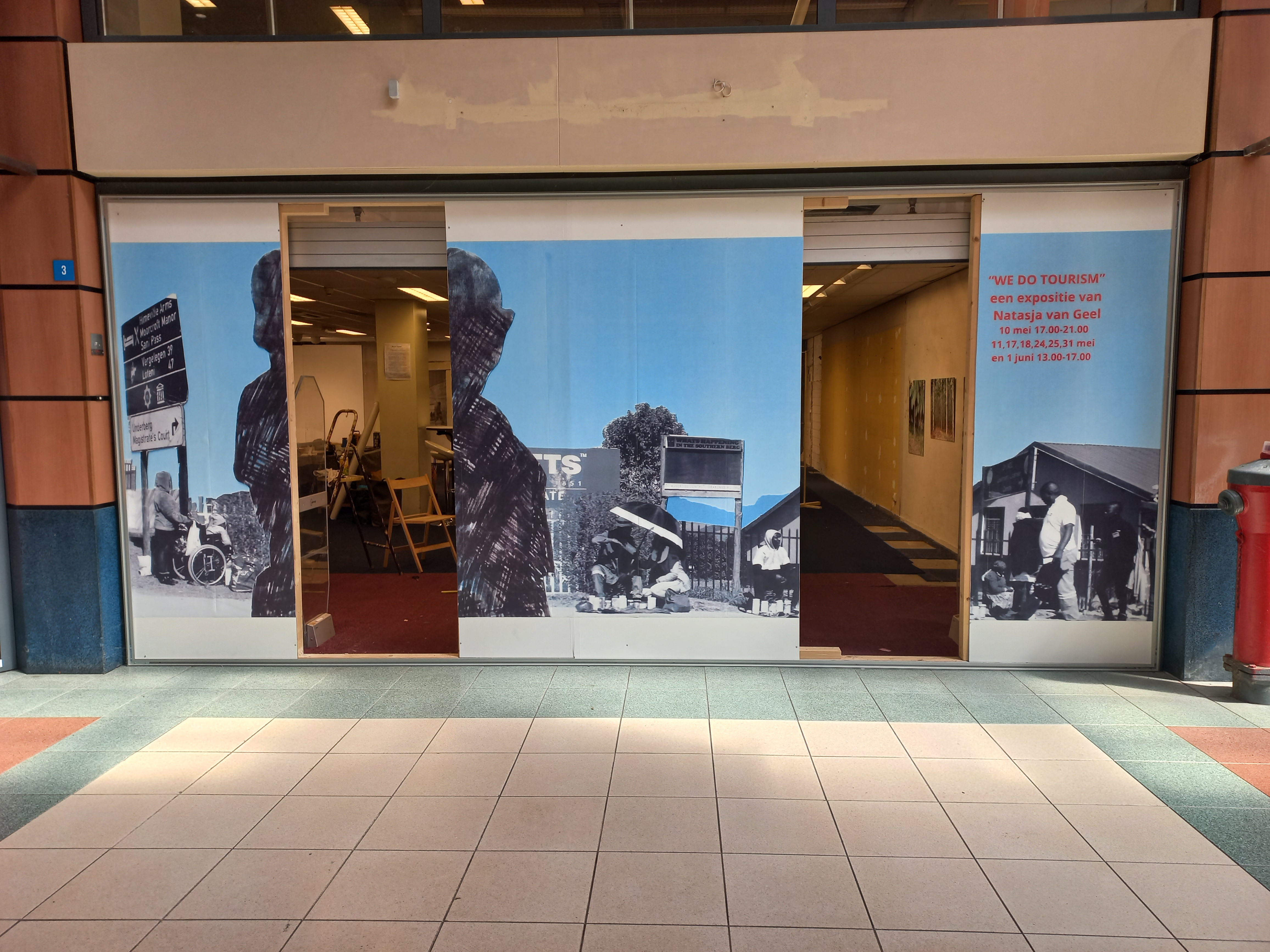 Vooraanzicht expositie Molenpoort Nijmegen mei 2025
